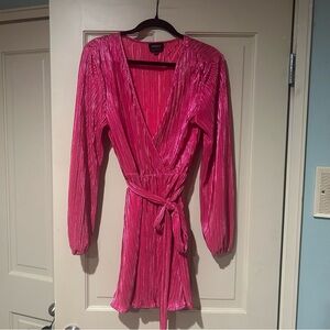 Bardot Pink Shimmer Dress